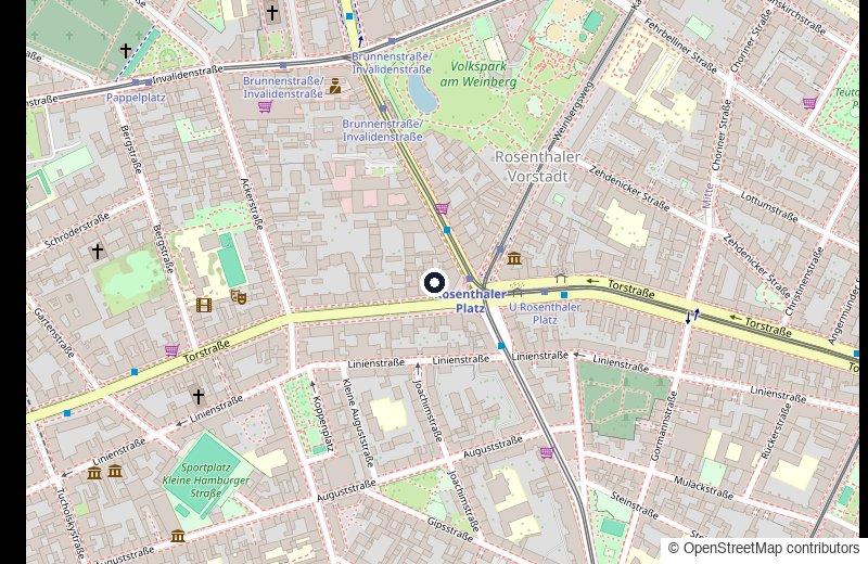 Map of Torstra&szlig;e 125 at Rosenthaler Platz, Berlin-Mitte